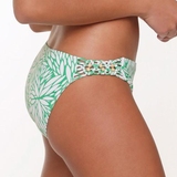 LingaDore Beach Grain grass green/white bikini brief