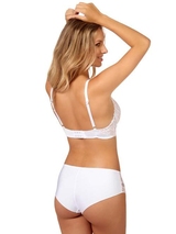 After Eden D-Cup & Up Simone white/print brief