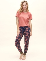 Charlie Choe Wild Flora navy/print pyjama pant