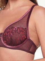 LingaDore Winetasting bordeaux non-padded bra