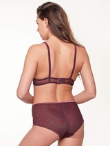 LingaDore Winetasting bordeaux high waist brief