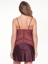 LingaDore Night Winetasting bordeaux slipdress