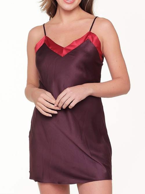 LingaDore Night Winetasting bordeaux slipdress