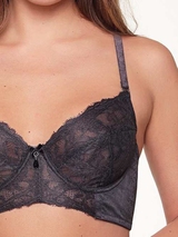 LingaDore Dark Snake navy blue non-padded bra