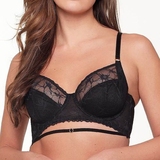LingaDore Black Lace black non-padded bra