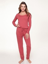 LingaDore Night Dusty Cedar antique rose pajama