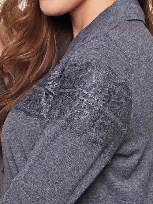 LingaDore Night India Velvet blue nightdress