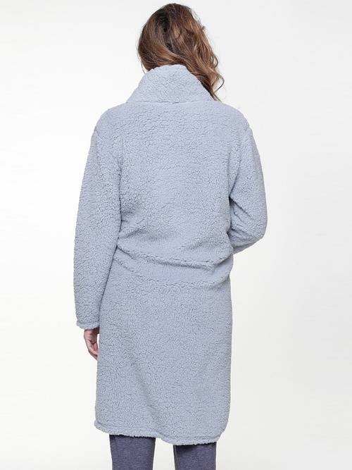 LingaDore Night Fluffy blue bathrobe