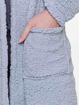 LingaDore Night Fluffy blue bathrobe