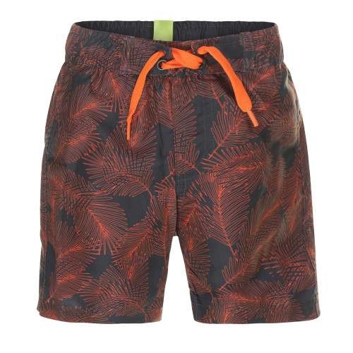 Island Feather orange/print swimshort