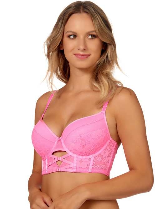 After Eden D-Cup & Up Stevie hot pink padded bra