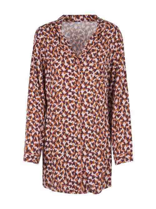 LingaDore Night Love brown/print nightdress