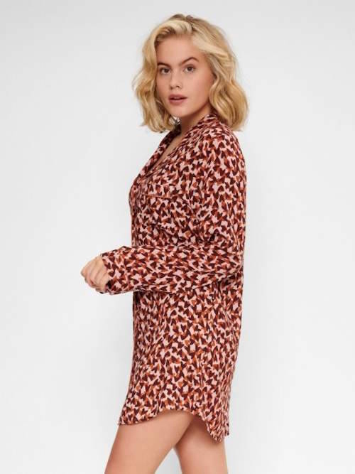 LingaDore Night Love brown/print nightdress
