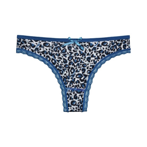 Gianvaglia Annimal blue/print thong