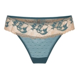 LingaDore  Turquoise & Sand aqua/print thong