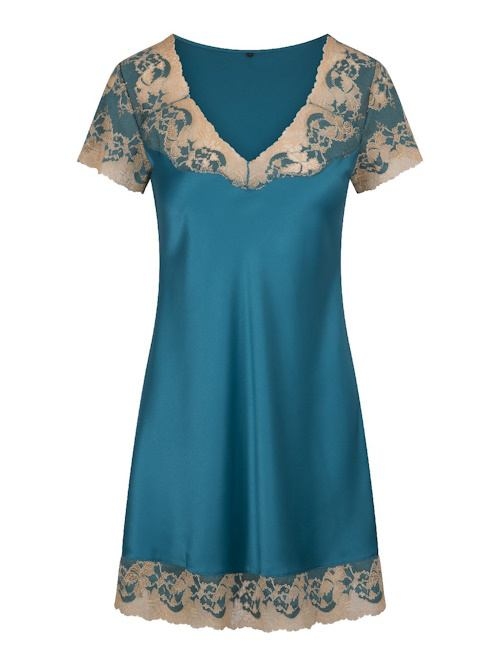 LingaDore Night Turquoise & Sand aqua/print nightdress