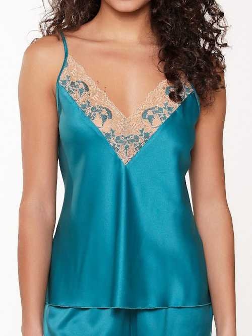 LingaDore Night Turquoise & Sand aqua sleep shirt