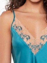 LingaDore Night Turquoise & Sand aqua sleep shirt