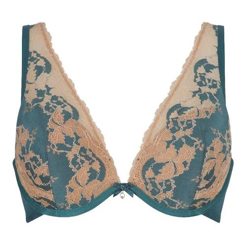 LingaDore  Turquoise & Sand aqua/print padded bra