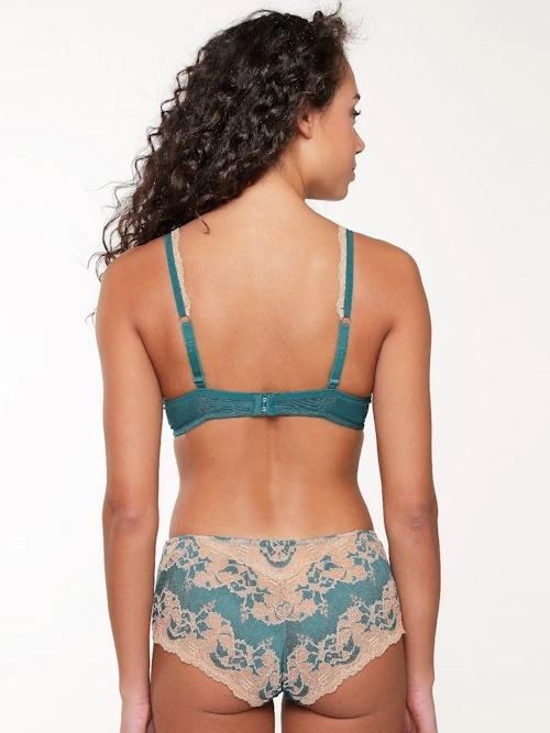 LingaDore  Turquoise & Sand aqua/print padded bra