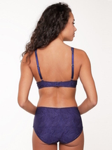 LingaDore Daily Maxi Slip blue/print high waist brief
