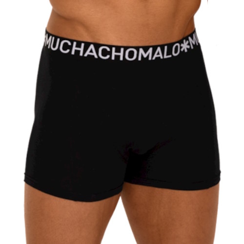 Muchachomalo Light Cotton Solid black/white boxer short