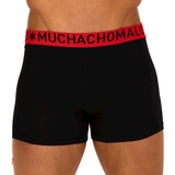 Muchachomalo Light Cotton Solid black/red boxer short