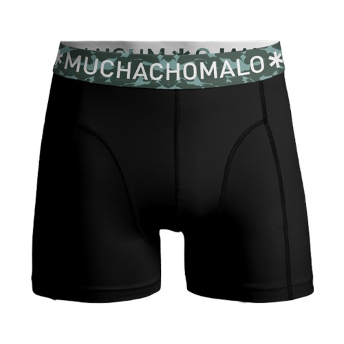 Muchachomalo Light Cotton Solid black/green boxer short