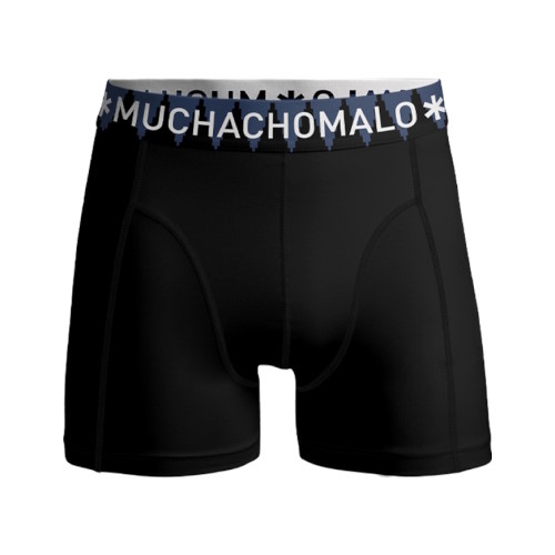 Muchachomalo Light Cotton Solid black/blue boxer short