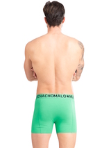 Muchachomalo Light Cotton Solid green boxer short