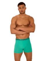 Muchachomalo Light Cotton Solid green boxer short