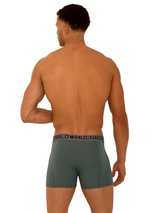 Muchachomalo Light Cotton Solid khaki boxer short