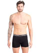 Muchachomalo Light Cotton Solid black boxer short