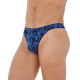 HOM Quentin blue/print men thong