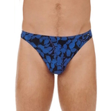 HOM Quentin blue/print men thong