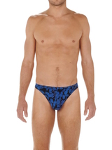 HOM Quentin blue/print men thong