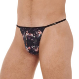 HOM Sebastian black/print men thong