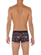 HOM Sebastian black/print sport trunk