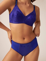 Naturana Minimizer purple/print wireless bra