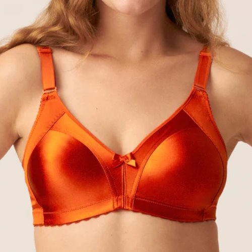 Order Naturana Minimizer Orange Wireless Bra online.