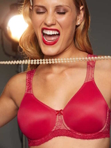 Rosa Faia Abby red non-padded bra