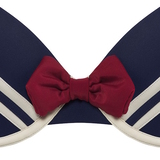 Marlies Dekkers Swimwear Sailor Mary navy blue/ivory push up bikini bra