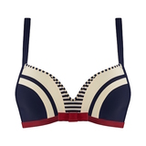 Marlies Dekkers Swimwear Starboard navy/red push up bikini bra