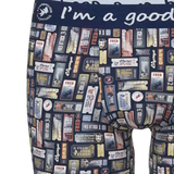 A Fish Named Fred Cinema Tickets navy/print boxer short