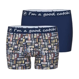 A Fish Named Fred Cinema Tickets navy/print boxer short