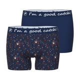 A Fish Named Fred Masks navy/print boxer short