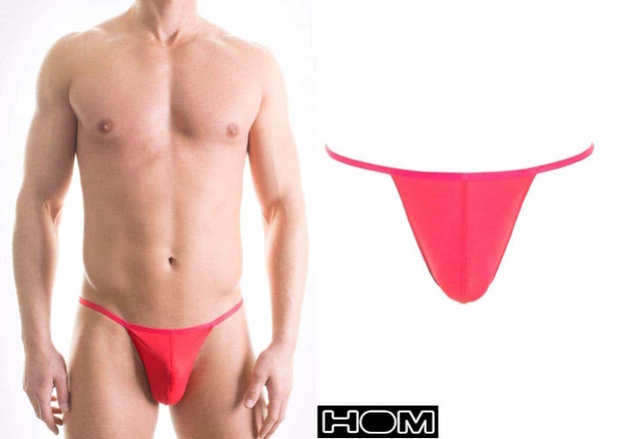 HOM Plume red men thong