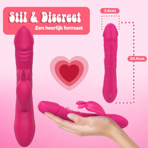 PureVibe Magic Pulsing pink rabbit vibrator