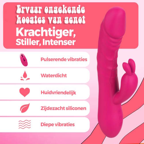 PureVibe Magic Pulsing pink rabbit vibrator