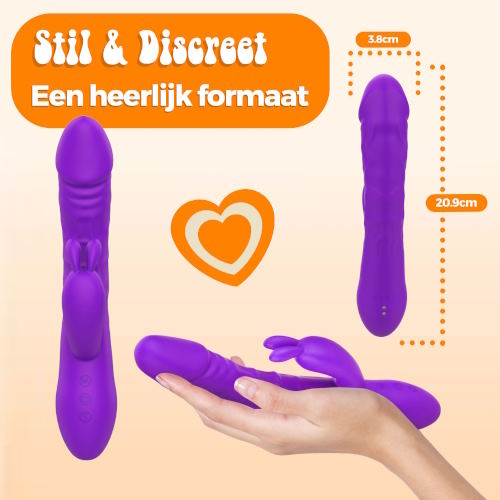PureVibe Magic Pulsing purple rabbit vibrator